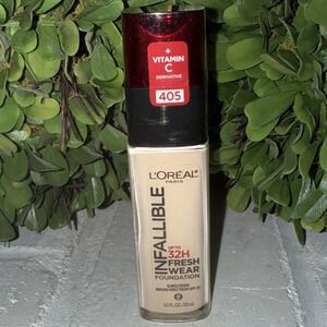 L'OREAL Infallable 32 Hour‎ Fresh Wear Foundation Broad Spectrum SPF 25 (405)